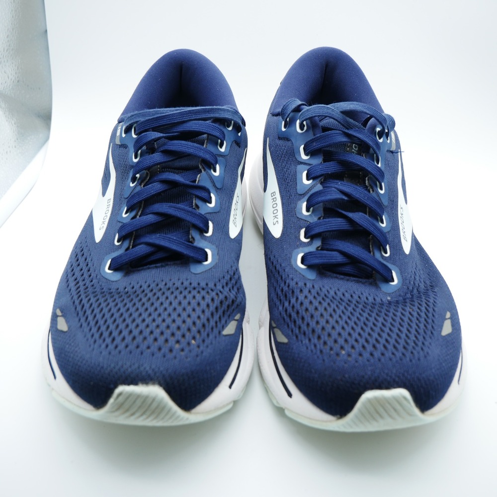 Brooks Ghost 15 Mens Running Shoes Navy Blue White Sneakers 1103931D413 Size 10 - Picture 4 of 8